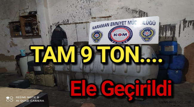 Tam 9 Ton Ele Geçirildi