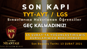 Eğitime Hasret Bitiyor...Karaman Nişantaşı Eğitim Kurumları,Öğrencileri YKS ve LGS Öncesi Sınavlara Hazırlıyor