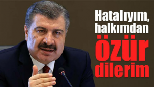 Son dakika… Bakan Koca: Hatalıyım, halkımdan özür dilerim