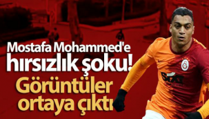 Galatasaray futbolcusu Mostafa Mohammed'in çantasının çalınma anı kamerada