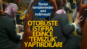 Otobüste engelli yolcu istifra edince 'temizlik' yaptırıldı! O anlar kameraya yansıdı