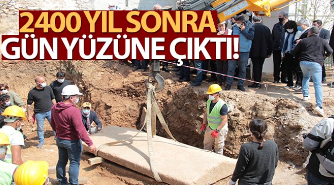 2400 yıl sonra lahit mezar gün yüzüne çıktı!