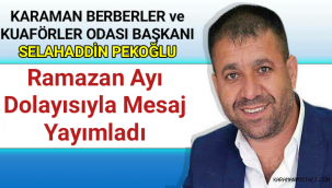 Başkan Peoğlu, Ramazan ayı dolayısıyla mesaj yayımladı