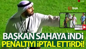 Başkan sahaya indi, penaltıyı iptal ettirdi