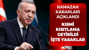 Cumhurbaşkanı Erdoğan: Kısmi kapanma uygulamasına geçiyoruz