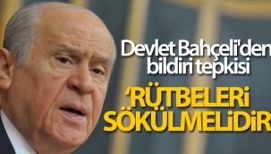 Devlet Bahçeli'den bildiri tepkisi