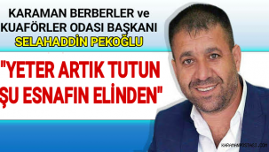 Karaman Berberler Odası Başkanı Selahaddin Pekoğlu