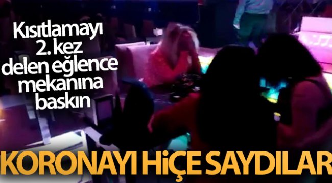 Konya'da kısıtlamayı 2. kez delen eğlence mekanına baskın