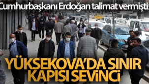Yüksekova'da sınır kapısı sevinci