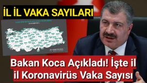 Bakan Koca açıkladı! İşte il il koronavirüs vaka sayısı