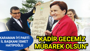 KARAMAN İYİ PARTİ İL BAŞKANI İSMET HATİPOĞLU