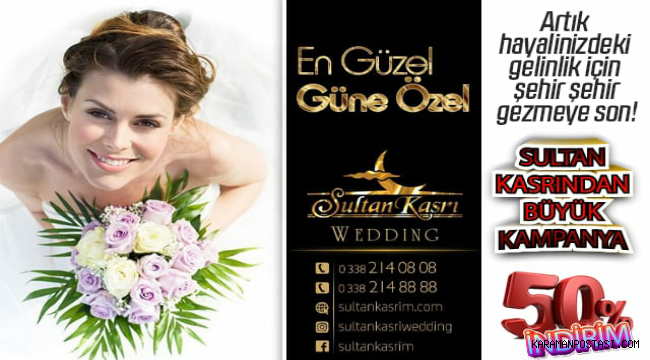 Yeni Evlenecekler,Düğün Yapacaklar....Sultan Kasrı Wedding den Büyük Kampanyadan Faydalanın