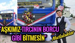 KARAMAN'DA TIR'CININ DÜGÜN KONVOYUNU GÖRENLER ŞOK OLDU