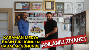 KARAMAN MEDYA BASIN BİRLİĞİNDEN ANLAMLI ZİYARET