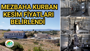 MEZBAHA KURBAN KESİM FİYATLARI BELİRLENDİ