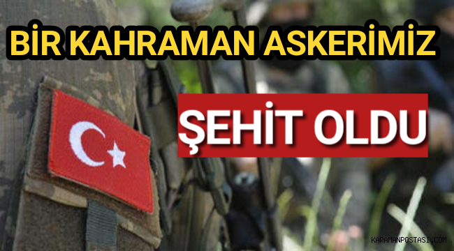 MSB Acı Haberi Duyurdu: 1 Asker Şehit Oldu