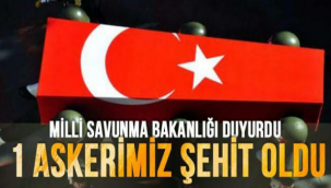 MSB duyurdu: Nusaybin’de 1 askerimiz şehit oldu