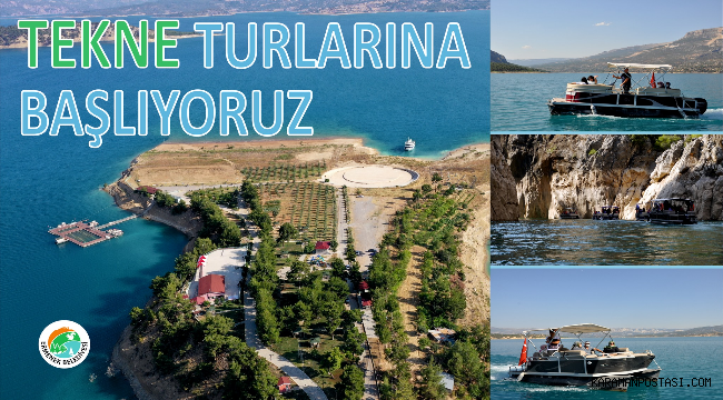 TURKUAZ MESİRE ALANINDA TEKNE TURLARINA BAŞLIYOR