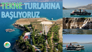 TURKUAZ MESİRE ALANINDA TEKNE TURLARINA BAŞLIYOR