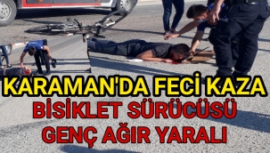 İşe Gitmek İçin Evden Çıkan Bisiklet Sürücüsü Genç Ağır Yaralandı