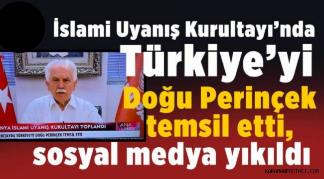 İslami Uyanış Kurultayı'na Türkiye'yi temsilen Doğu Perinçek katıldı