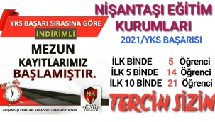 KARAMAN NİŞANTAŞI EĞİTİM KURUMLARI YKS'DE DESTAN YAZMAYA DEVAM EDİYOR