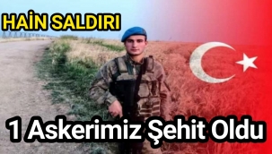 Mardin'de askeri araca yapılan saldırı sonucu 1 askerimiz şehit oldu