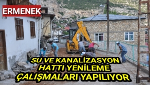 SU VE KANALİZASYON HATTI YENİLEME ÇALIŞMALARI YAPILIYOR