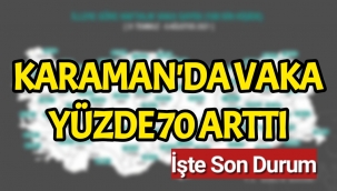 Bakan Koca Paylaştı...Karaman'da Vaka Sayısı Yüzde 70 Arttı
