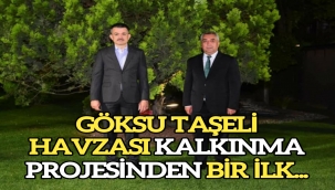 GÖKSU TAŞELİ HAVZASI KALKINMA PROJESİNDEN BİR İLK...