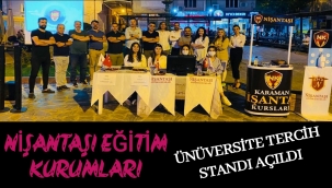 KARAMAN NİŞANTAŞI EĞİTİM KURUMLARI ÜNÜVERSİTE TERCİH STANDI AÇTI