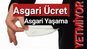 Asgari ücret asgari yaşama yetmiyor