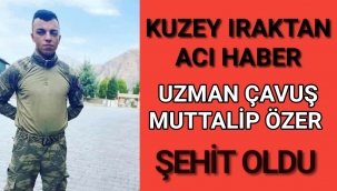 Kuzey Irakt'a 1 Askerimiz Şehit Oldu