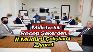 Milletvekili Recep Şeker’den, İl Müdürü Çalışkan'a Ziyaret