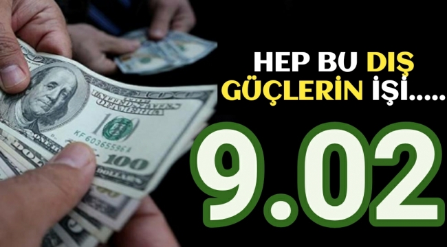 Dolarda rekor yükseliş: 9 Türk Lirasını geçti!