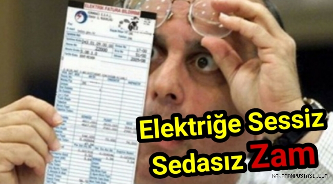 Elektriğe sessiz sedasız zam