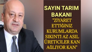 KAĞNICI'DAN BAKAN PAKDEMİRLİ'YE ELEŞTİRİ