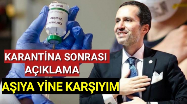 Fatih Erbakan, aşıya karşı olduğunu yineledi
