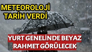 Meteoroloji tarih verdi: Yurt genelinde beyaz rahmet görülecek Kaynak: Meteoroloji tarih verdi: Yurt genelinde beyaz rahmet görülecek