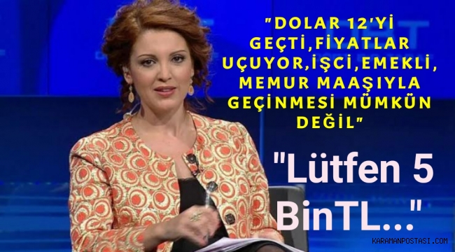Sayın Erdoğan lütfen 5 bin TL...