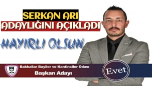 Serkan Arı adaylığını açıkladı