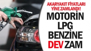 Motorin, LPG, Benzine dev zam
