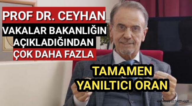 Prof. Dr. Ceyhan: Vakalar bakanlığın açıkladığından çok daha fazla!