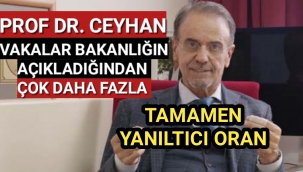 Prof. Dr. Ceyhan: Vakalar bakanlığın açıkladığından çok daha fazla!
