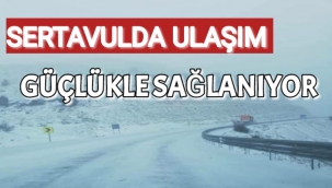 SERTAVULDA KAR YAĞIŞI