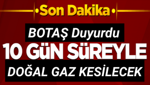 BOTAŞ'tan İran açıklaması: 10 gün süreyle doğal gaz kesilecek