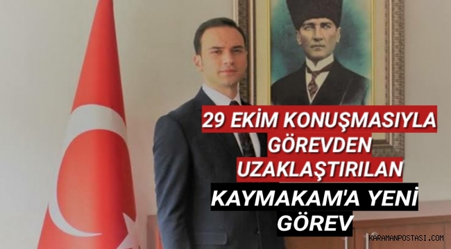 Görevden uzaklaştırılan Korgan Kaymakamı Miraç Akbulut'a yeni görev