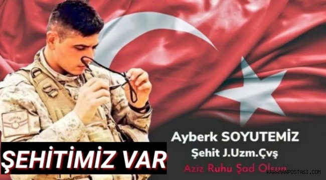 Jandarma Uzman Çavuş Sıhhiye Ayberk Soyutemiz Şehit Oldu