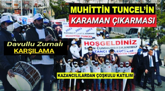 KARAMAN'DAKİ MİTİNGİ BAYRAM YERİNE ÇEVİREN KAZANCILILAR....Foto Galeri