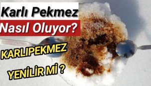 Karlı pekmez nasıl oluyor?